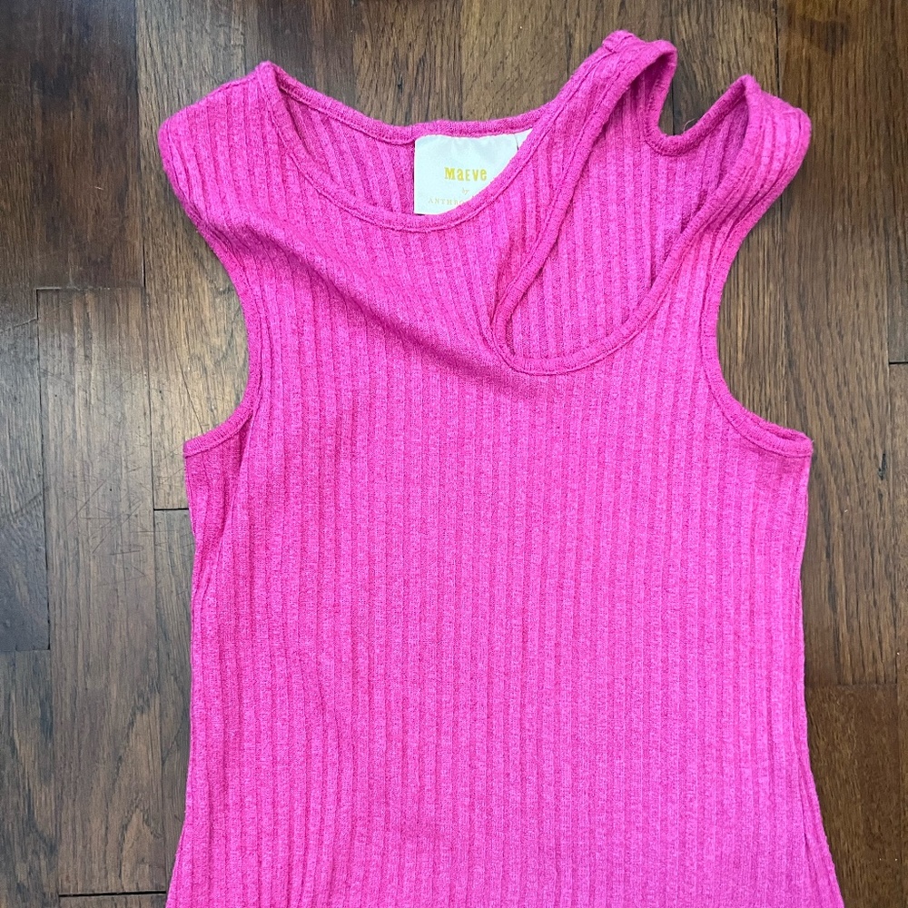 Maeve by Anthropologie Pink Tank
